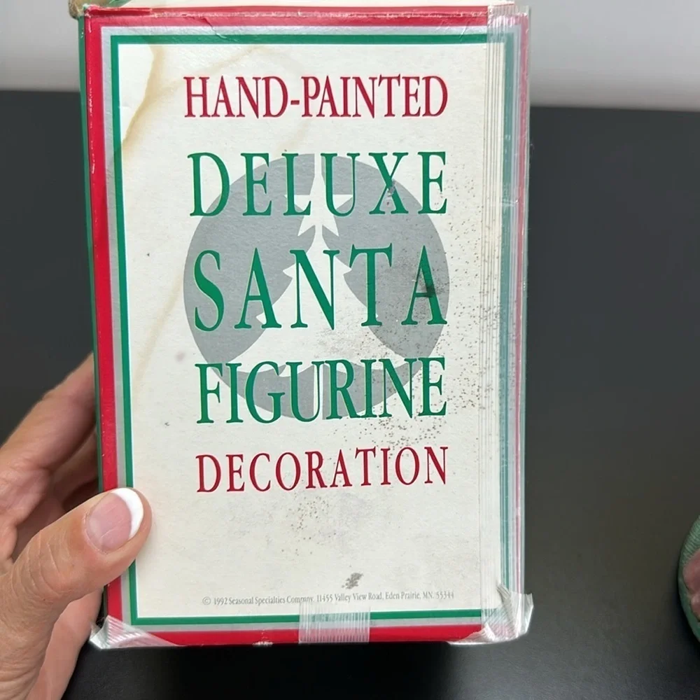 Vtg Hand Painted Deluxe Santa Claus Figurine 90’s Seasonal Specialties Co‎